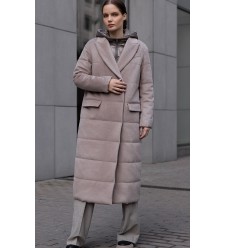 Frizman Padded Coat in Wool Fabric with Comfortemp® Faux-Down Frizman Padded Coat in Wool Fabric with Comfortemp® Faux-Down