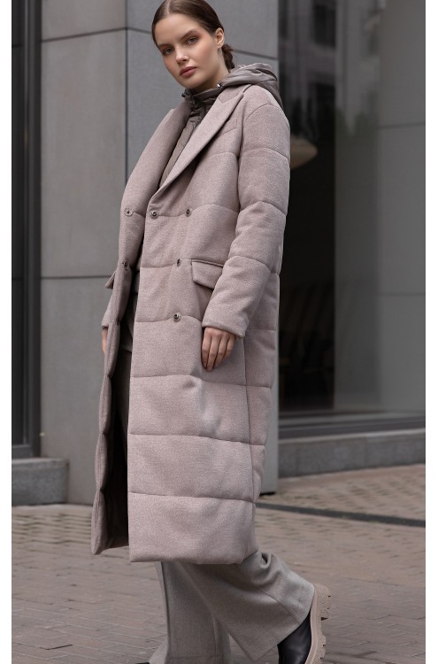 Frizman Steppmantel aus Wollstoff mit Comfortemp® Kunstdaunenfüllung