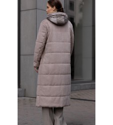 Frizman Padded Coat in Wool Fabric with Comfortemp® Faux-Down Frizman Padded Coat in Wool Fabric with Comfortemp® Faux-Down