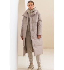 Frizman Padded Coat with Winterstop® Membrane and Comfortemp® Faux-Down (Beige Herringbone)