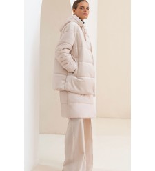 Frizman Padded Jacket with Winterstop® Membrane and Comfortemp® Faux-Down (Cream Pink)