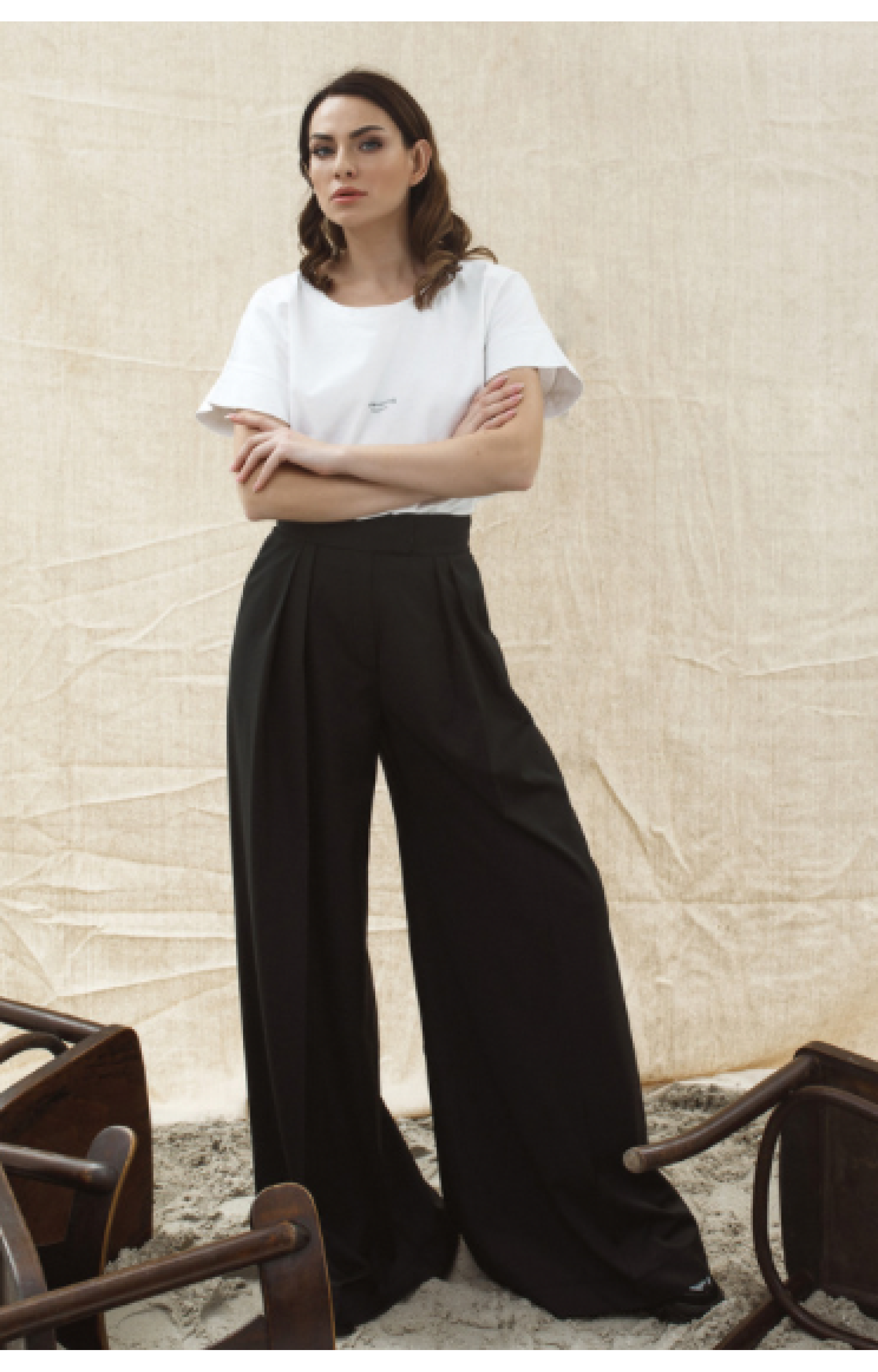 Pleated Cropped Palazzo Pants – CJ's Closet | Knoxville Boutique