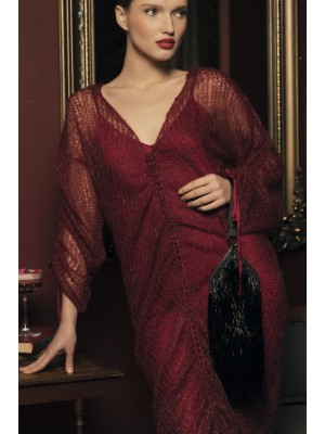 Red Hand-Knitted Dress