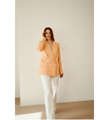 Orangefarbener Blazer