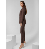 Brown Slim-Fit Suit