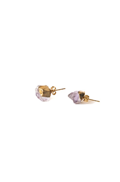 Ohrstecker mit Dunklem Amethyst von Katára Jewellery (1)