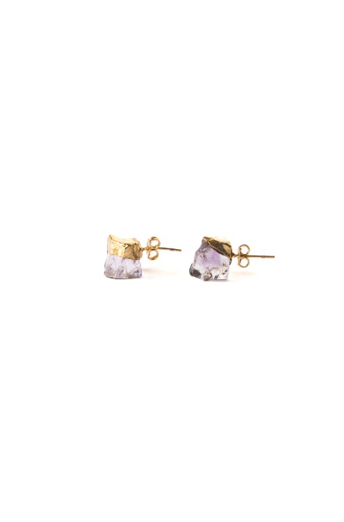 Ohrstecker mit Dunklem Amethyst von Katára Jewellery (3)