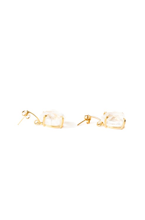 Ohrringe mit Sechseckigem Kristall von Katára Jewellery