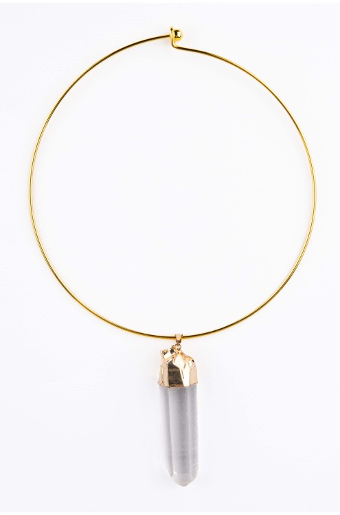 Anhänger mit Facettiertem Quarz von Katára Jewellery (1)