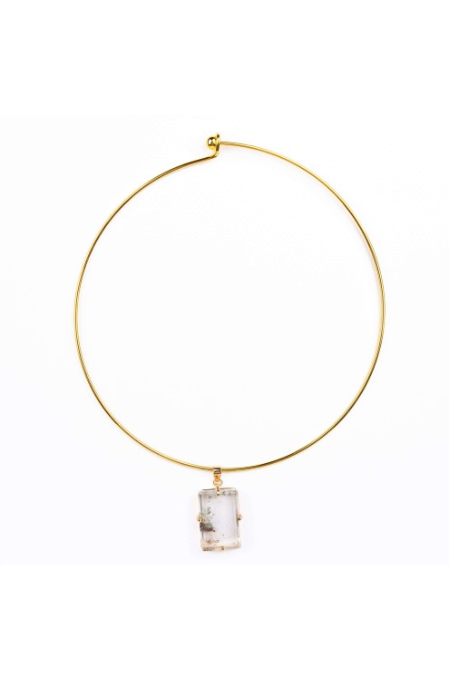 Anhänger mit Facettiertem Quarz von Katára Jewellery (2)