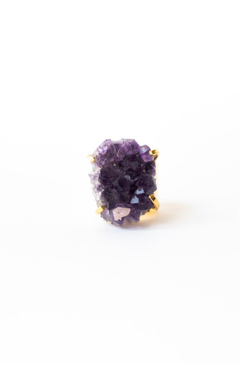 Ring mit Dunklem Amethyst von Katára Jewellery (2)