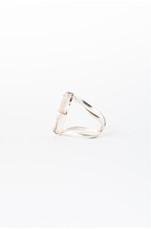 Ring mit Facettiertem Kristall von Katára Jewellery (1)