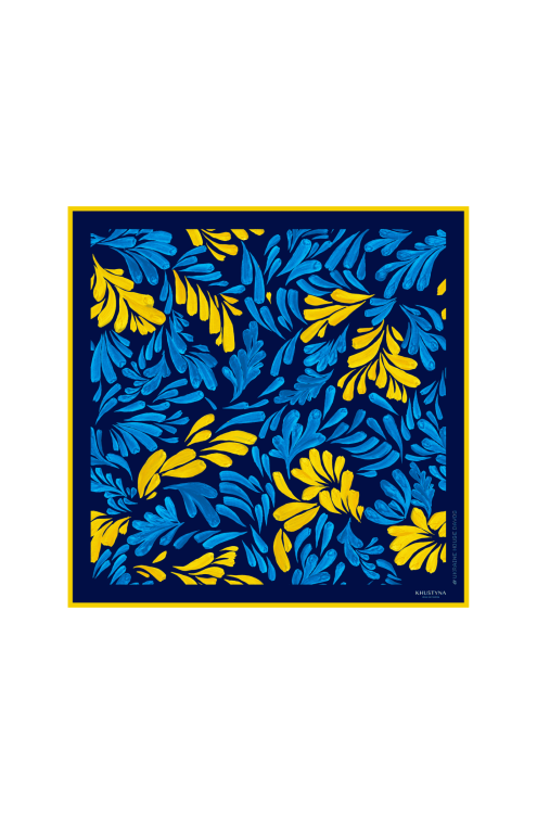 Seidentuch Farben der Ukraine von Khustyna