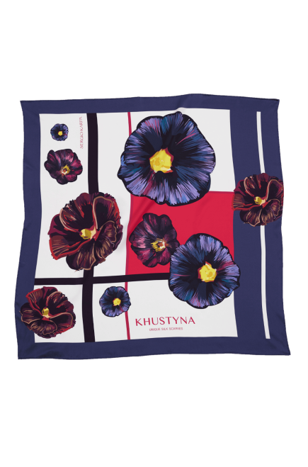 Seidentuch Ukrainische Blumen von Khustyna (L)