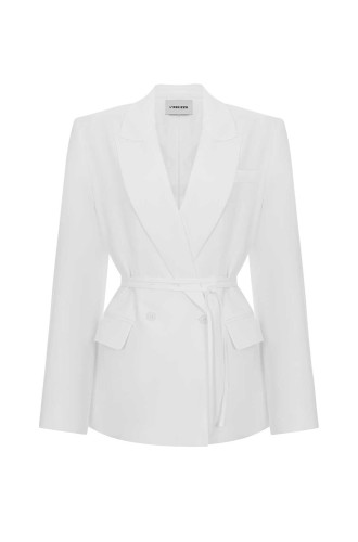 Brussel White Blazer von L'eskizzo