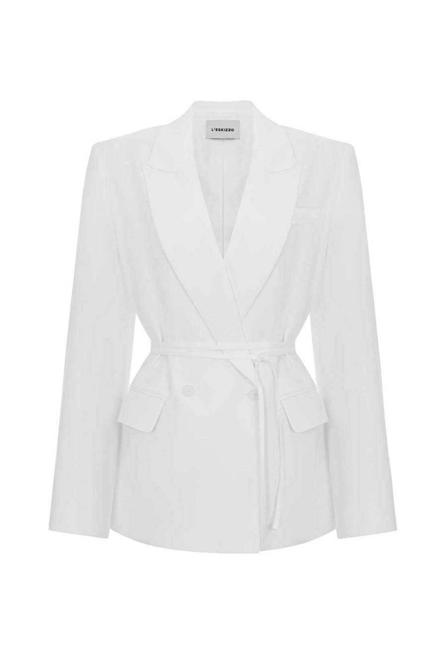Brussel White Blazer von L'eskizzo
