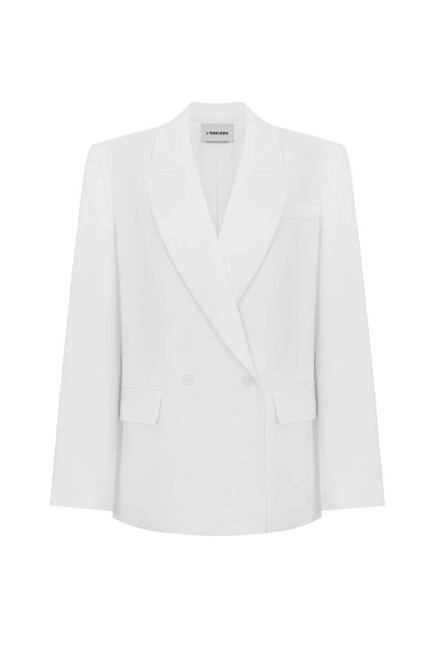 Brussel White Blazer von L'eskizzo