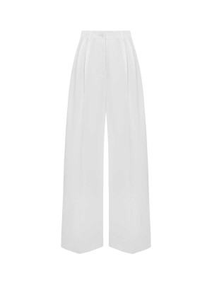 Palazzo-Hose Wanilla White von L'eskizzo