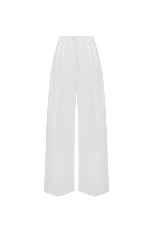 Palazzo-Hose Wanilla White von L'eskizzo