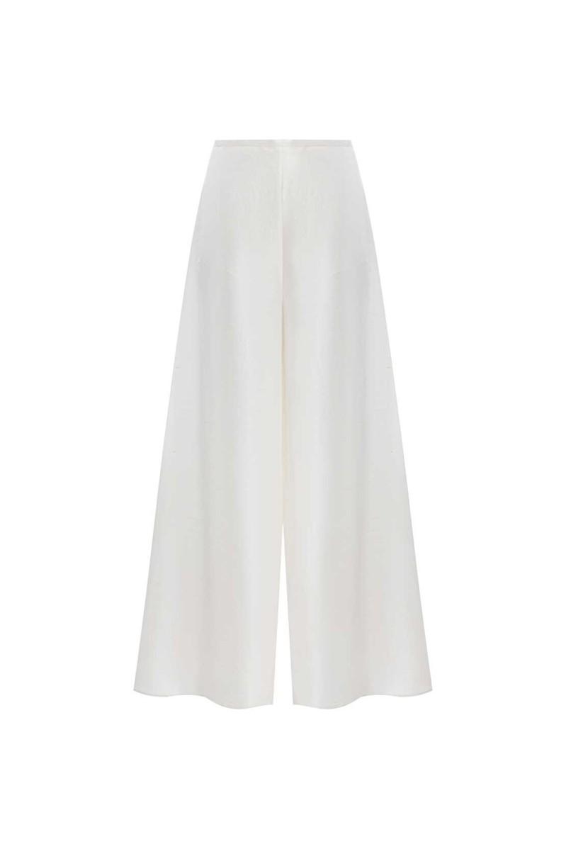 Weite Hose Cremona White von L'eskizzo