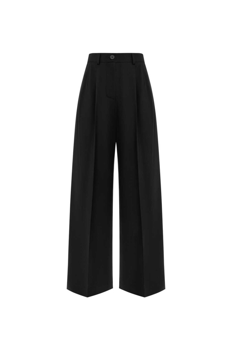 Palazzo-Hose Wanilla Black von L'eskizzo