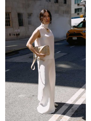 Weite Hose Cremona White von L'eskizzo