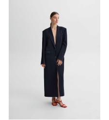 Mantel-Blazer Cancale Navy Blue von L'eskizzo