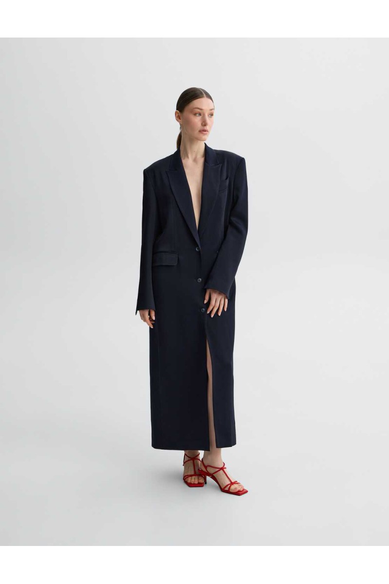 Mantel-Blazer Cancale Navy Blue von L'eskizzo