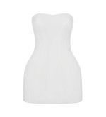 Kleid Monpazier White Linen von L'eskizzo