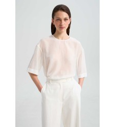 Manciet Weiß Top von L'eskizzo