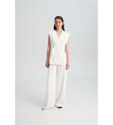 Hose Virginia White Linen von L'eskizzo