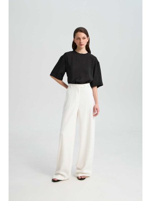 Hose Virginia White Linen von L'eskizzo