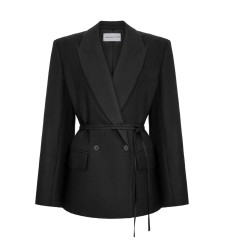 Brussel Scwarz Leinen Blazer von L'eskizzo Brussel Scwarz Leinen Blazer von L'eskizzo