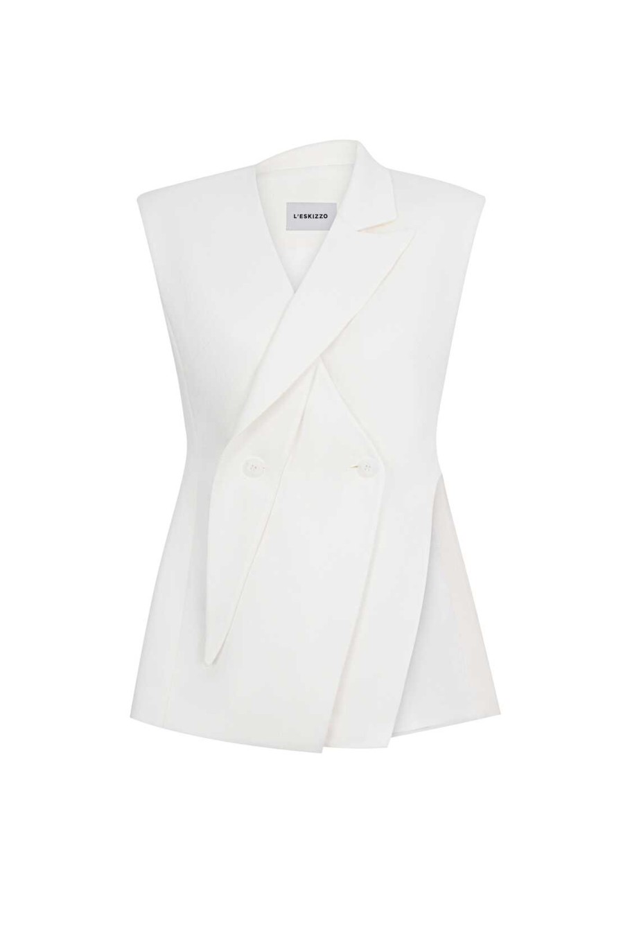 Weste Seattle White Linen von L'eskizzo Weste Seattle White Linen von L'eskizzo