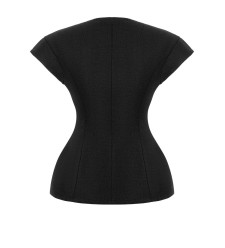 Weste Rochefort Schwarz Linen von L'eskizzo Weste Rochefort Schwarz Linen von L'eskizzo