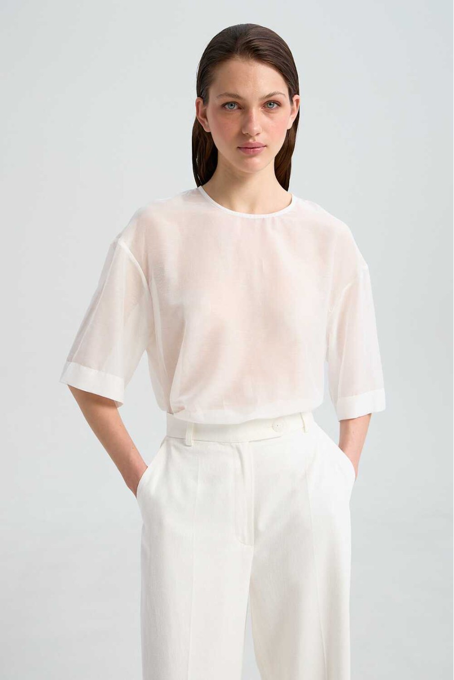 Manciet Weiß Top von L'eskizzo Manciet Weiß Top von L'eskizzo