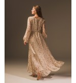 Maha Langes Kleid mit Print (Sand)