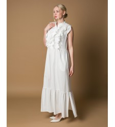 Maha Maxi-Kleid mit Rüschen
