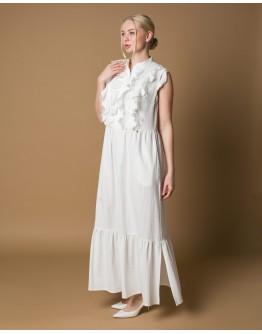 Maha Maxi-Kleid mit Rüschen
