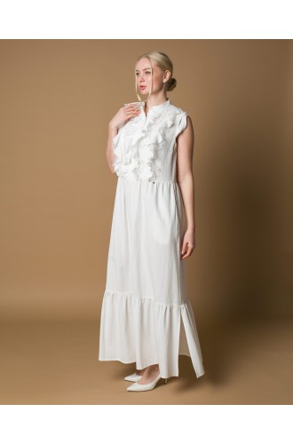 Maha Maxi-Kleid mit Rüschen