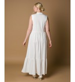 Maha Maxi-Kleid mit Rüschen