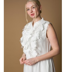 Maha Maxi-Kleid mit Rüschen