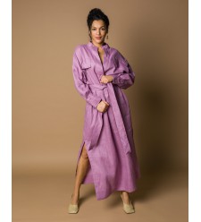Maha Leinenkleid-Hemd aus Naturleinen