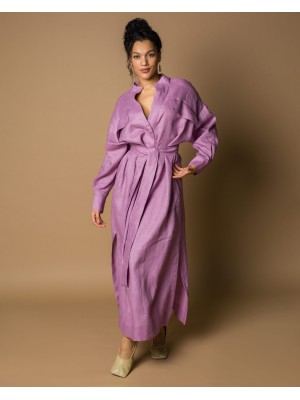 Maha Leinenkleid-Hemd aus Naturleinen
