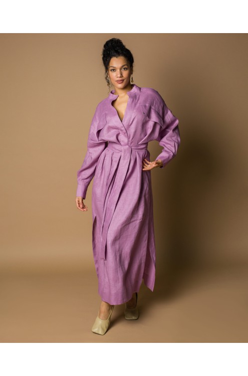 Maha Leinenkleid-Hemd aus Naturleinen