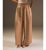 Maha Anzug: Jacke und Hose aus Naturleinen (Sand)