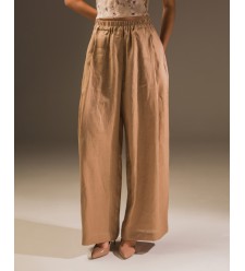 Maha Anzug: Jacke und Hose aus Naturleinen (Sand)