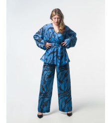 Maha Dreiteiliger Anzug aus dünnem Tencel mit Print