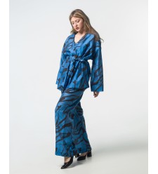 Maha Dreiteiliger Anzug aus dünnem Tencel mit Print
