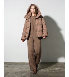 Maha Gesteppte Jacke mit Metall-Reißverschlüssen